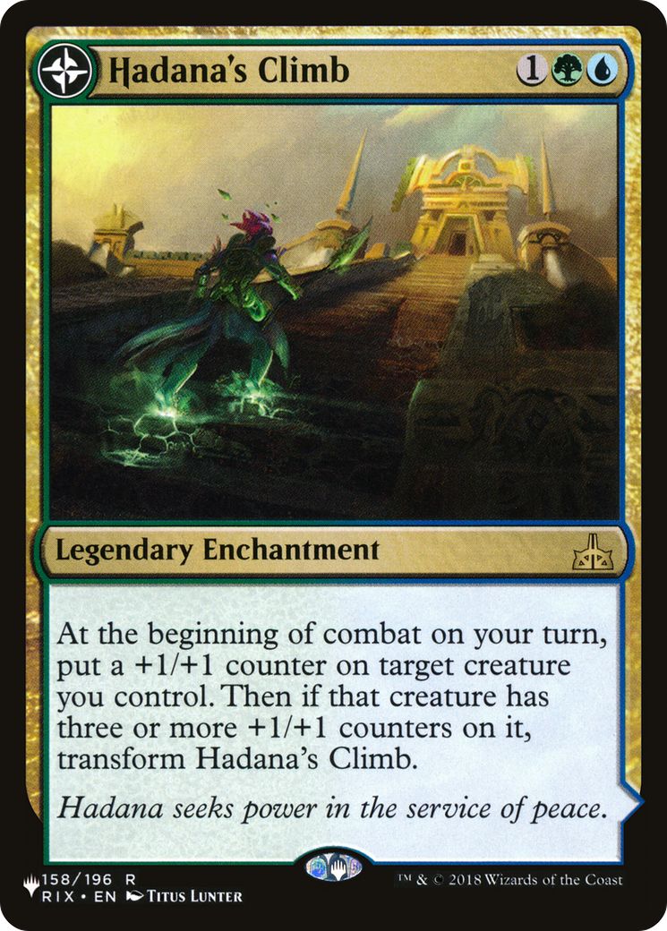 Hadana's Climb // Winged Temple of Orazca (LIST-RIX-158) - The List: (compasslanddfc)