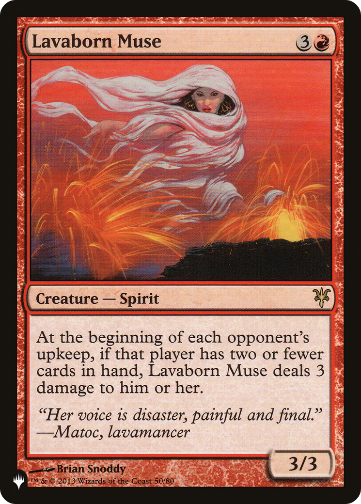 Lavaborn Muse (LIST-DDK-50) - The List