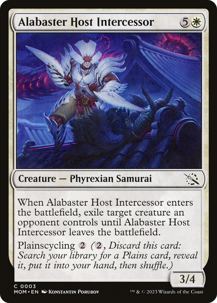 Alabaster Host Intercessor (MOM-003) - March of the Machine Foil