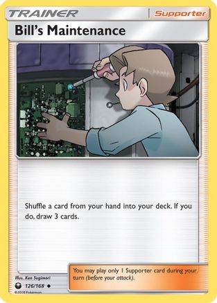 Bill's Maintenance 126/168 - SM  Celestial Storm Reverse Holofoil