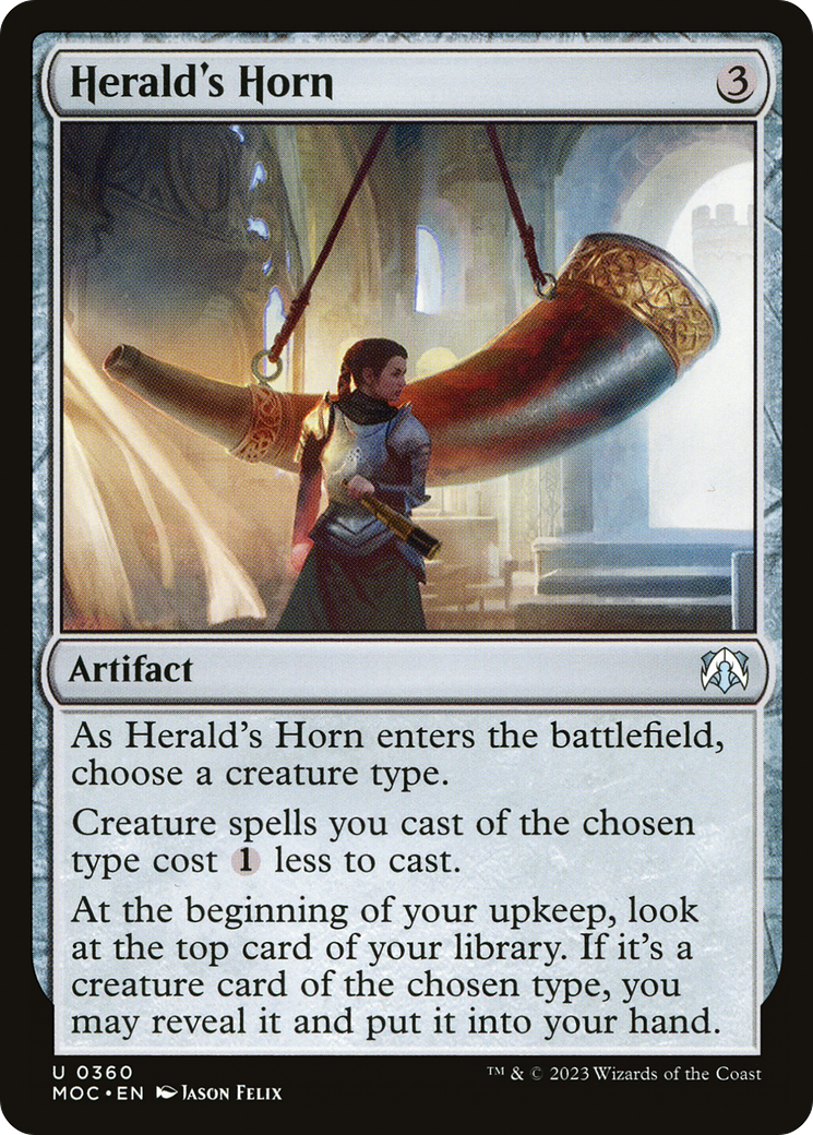 Herald's Horn (MOC-360) - March of the Machine Commander