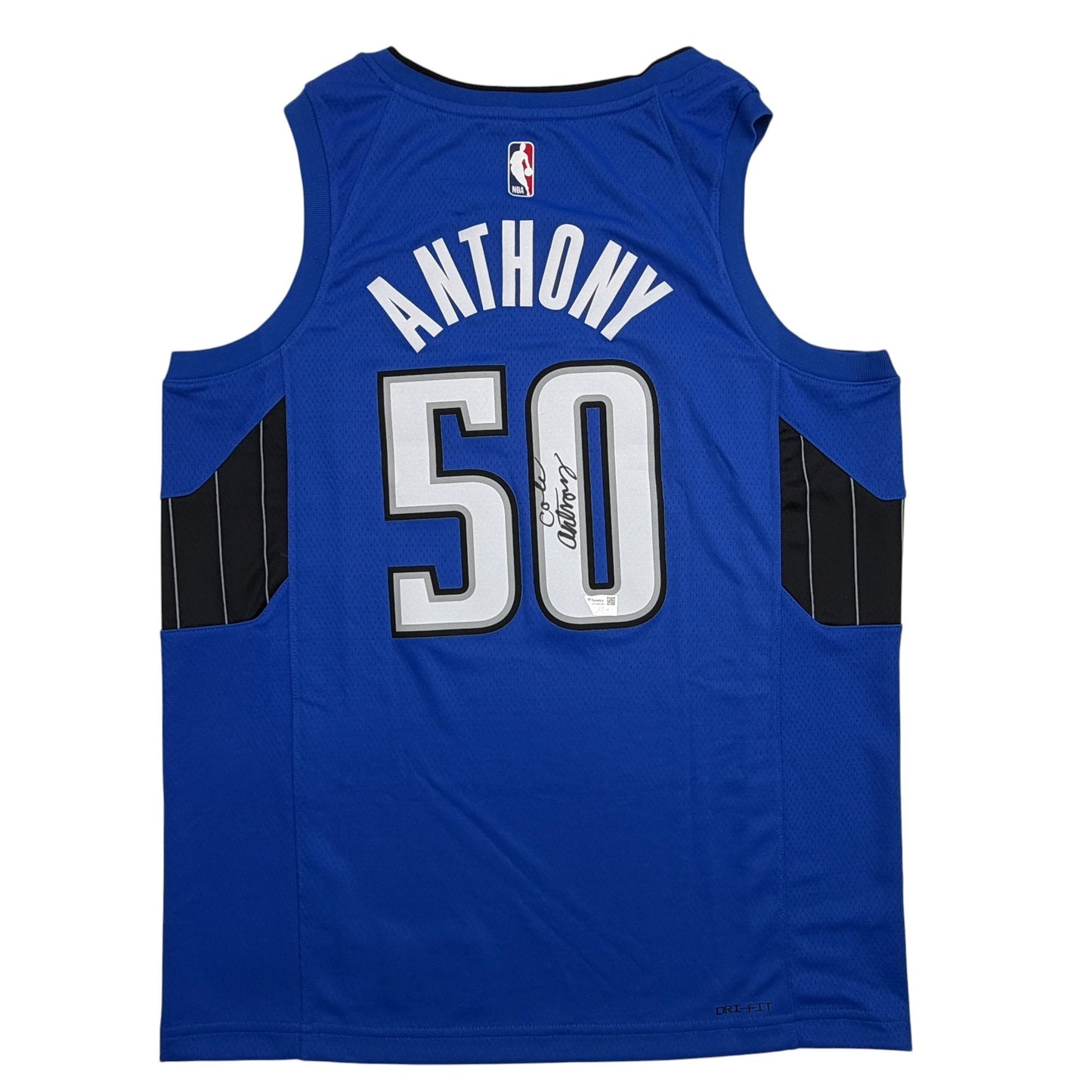 Autographed/Signed Cole Anthony Orlando Magic Blue Authentic Basketball Jersey Fanatics COA