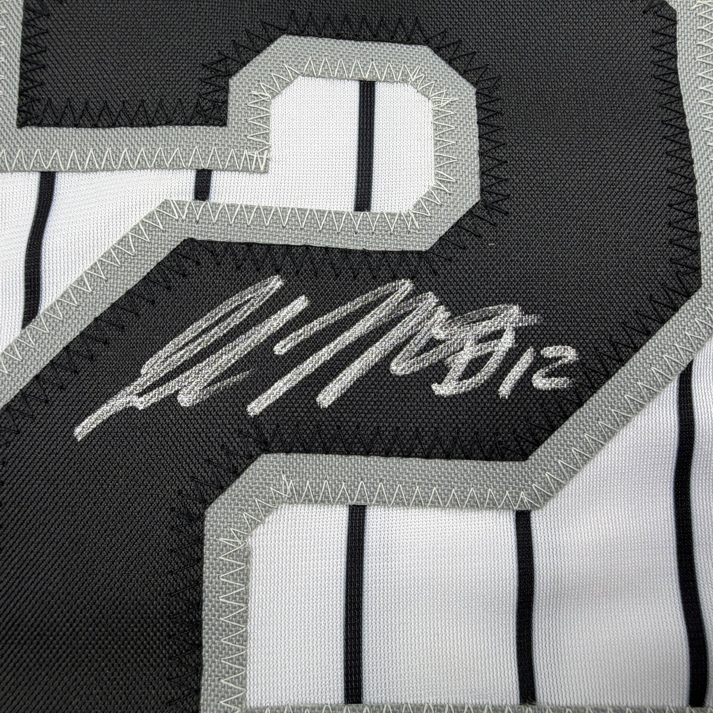 Autographed/Signed Colson Montgomery Chicago Pinstripe Baseball Jersey Beckett BAS COA