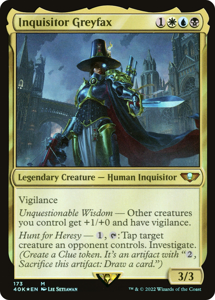 Inquisitor Greyfax (40K-173) - Warhammer 40,000 Commander Foil