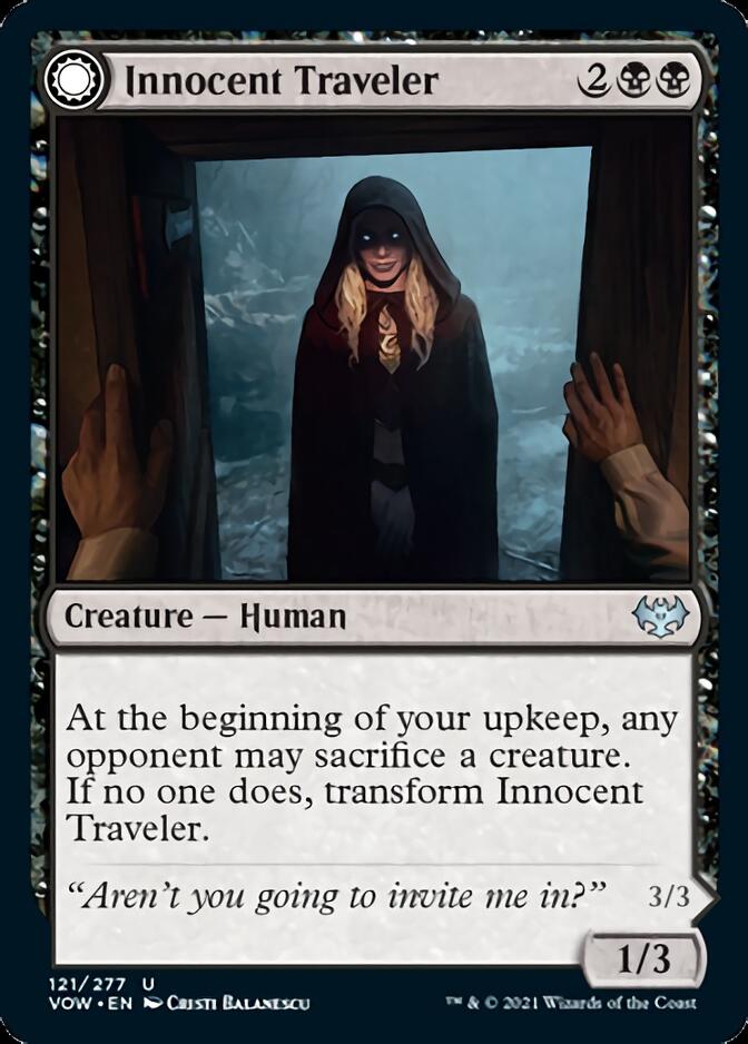 Innocent Traveler // Malicious Invader (VOW-121) - Innistrad: Crimson Vow: (Double Faced Transform)