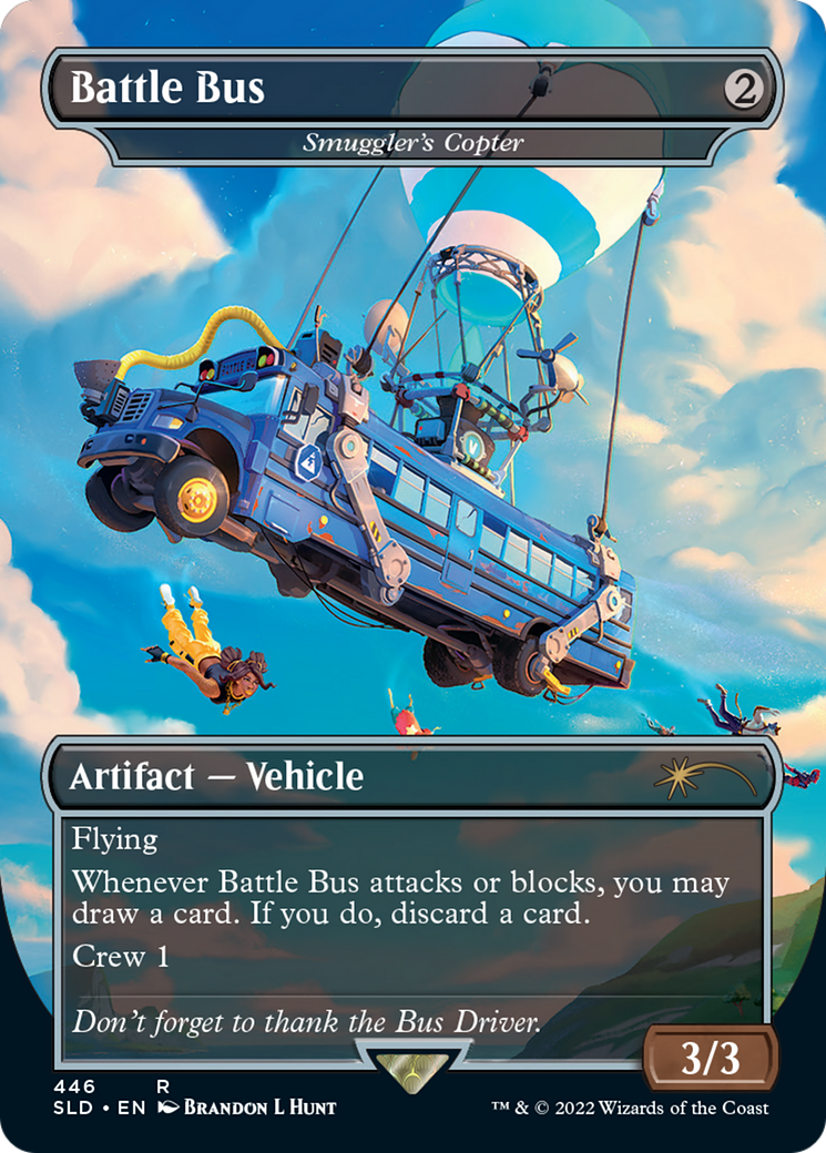 Smuggler's Copter (SLD-446) - Secret Lair Drop / Battle Bus (Borderless)