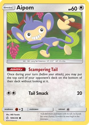 Aipom 169/236 - SM  Cosmic Eclipse
