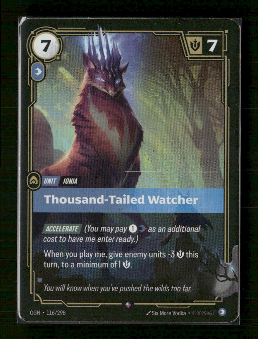 Thousand-Tailed Watcher #116/298 Holofoil Rare - Riftbound Origins