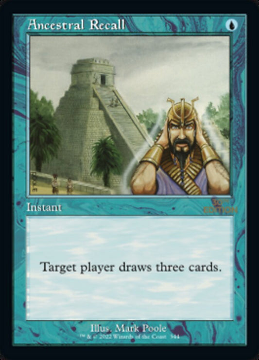 Ancestral Recall (Retro Frame) (30A-344) - 30th Anniversary Edition