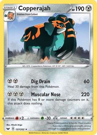 Copperajah (Non-Holo Gamestop Exclusive) 137/202 - Blister Exclusives
