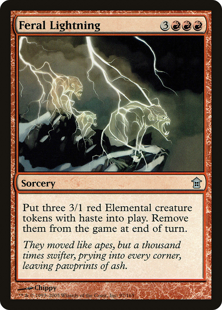 Feral Lightning (SOK-097) - Saviors of Kamigawa Foil