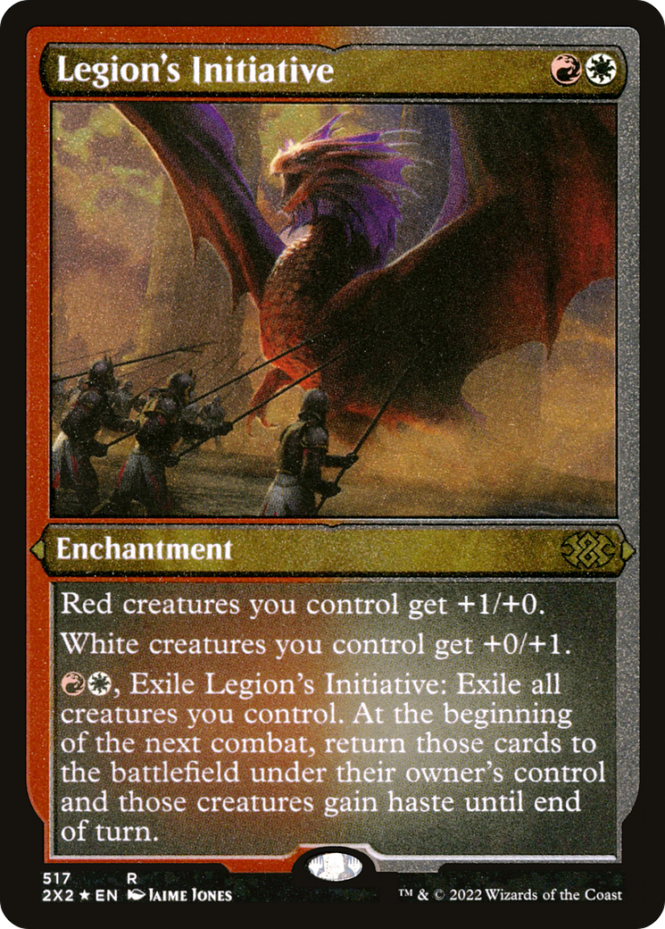 Legion's Initiative (2X2-517) - Double Masters 2022 Etched Foil