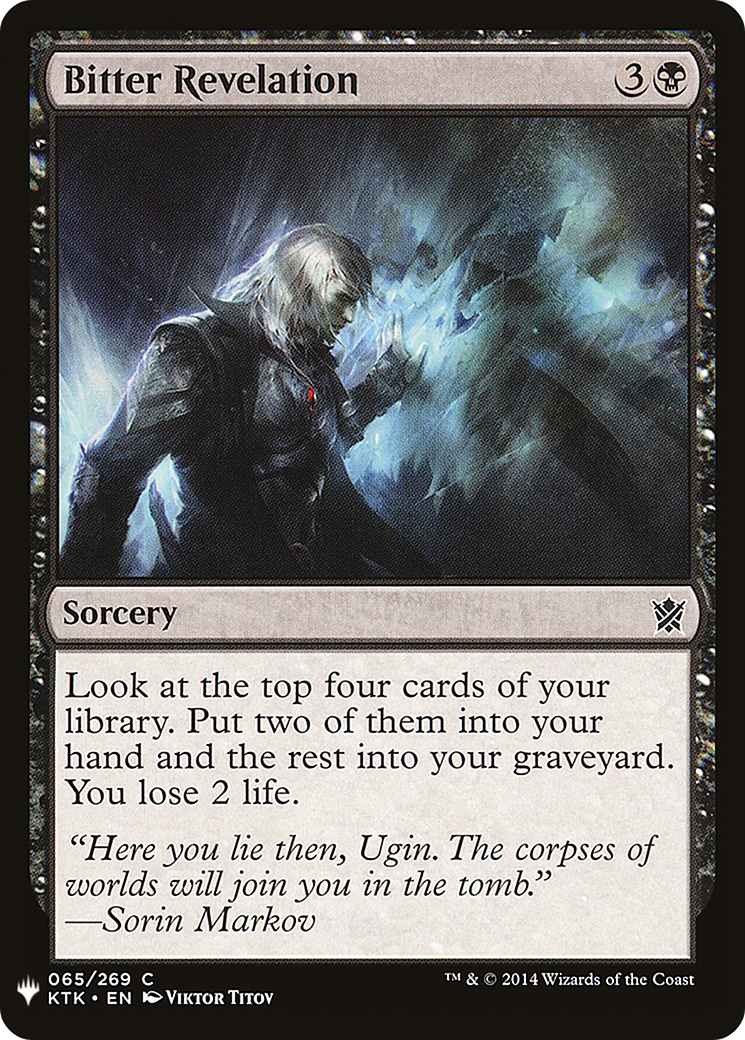 Bitter Revelation (LIST-KTK-65) - The List