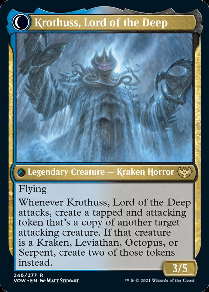 Runo Stromkirk // Krothuss, Lord of the Deep (VOW-246) - Innistrad: Crimson Vow: (Double Faced Transform)