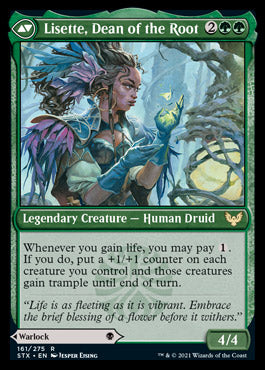 Valentin, Dean of the Vein // Lisette, Dean of the Root (STX-161) - Strixhaven: School of Mages Foil