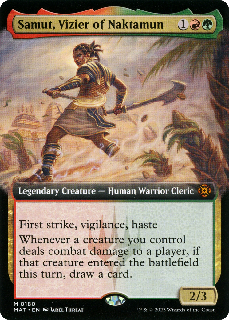 Samut, Vizier of Naktamun (MAT-180) - March of the Machine: The Aftermath: (Extended Art)