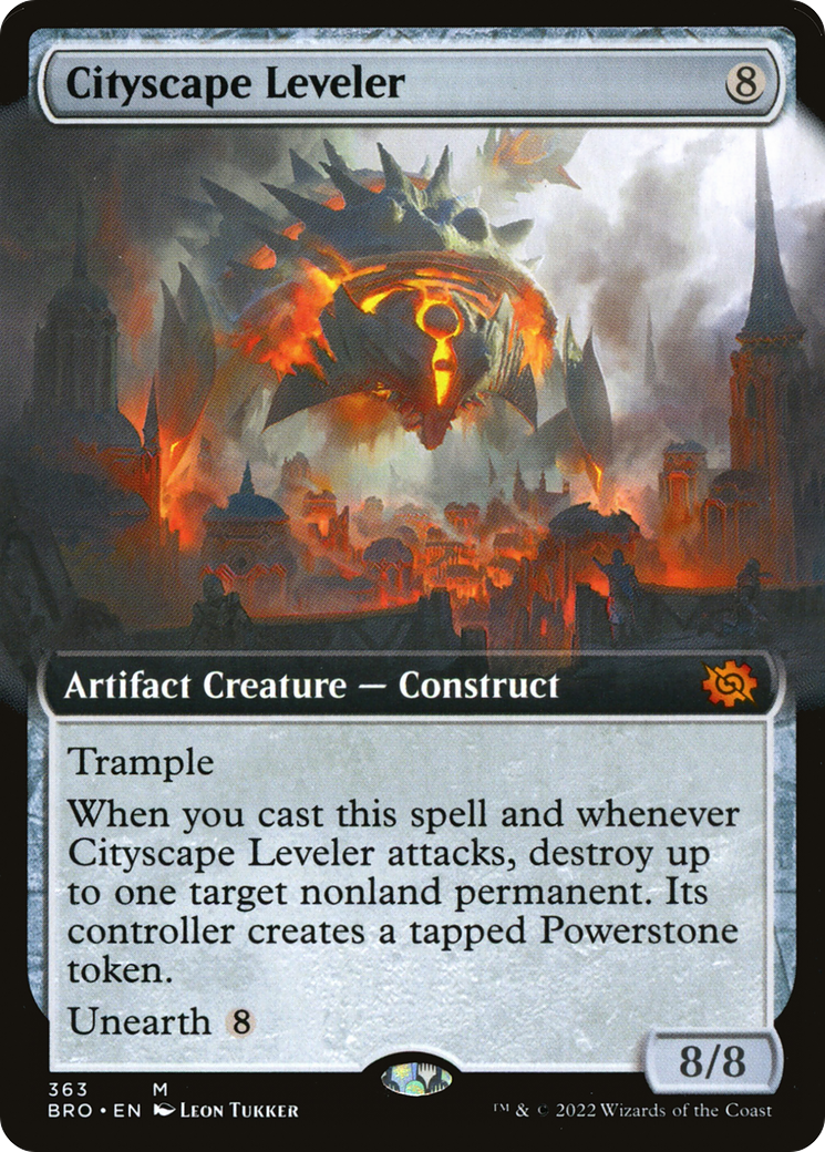 Cityscape Leveler (BRO-363) - The Brothers' War: (Extended Art)
