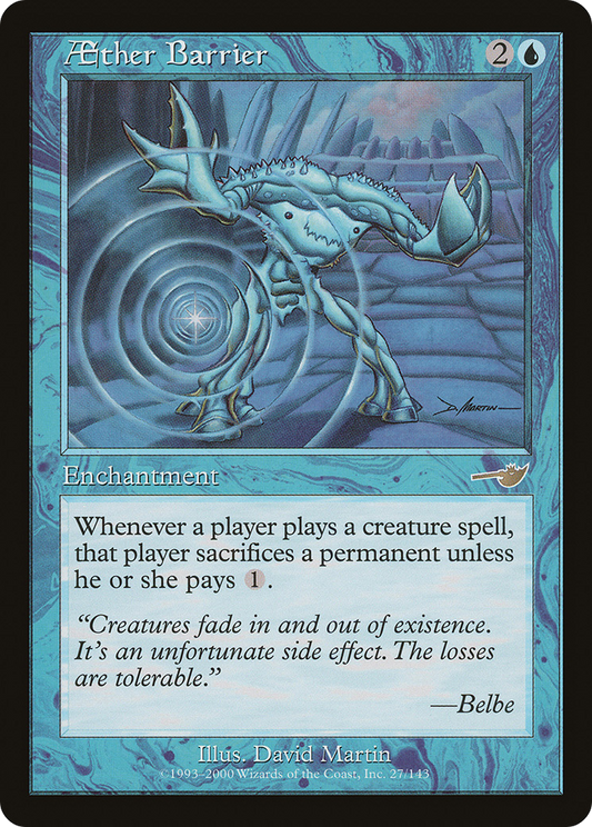 Aether Barrier (NMS-027) - Nemesis Foil