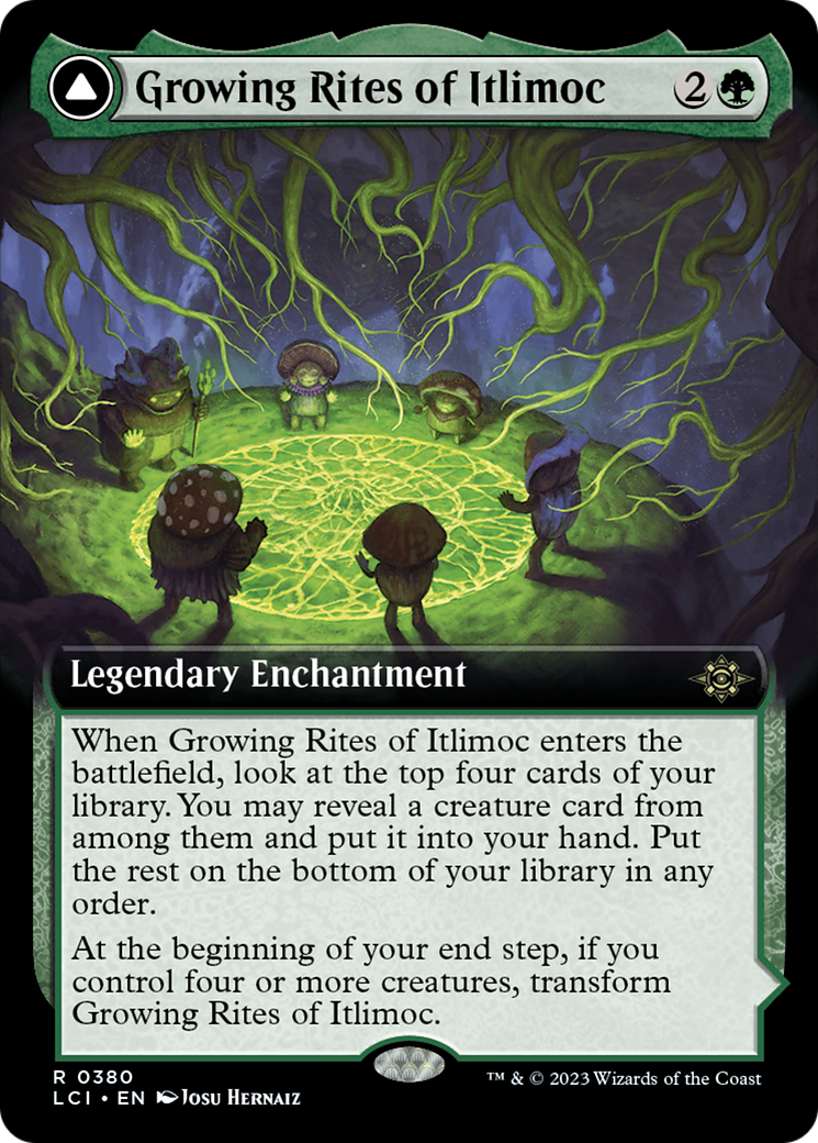 Growing Rites of Itlimoc // Itlimoc, Cradle of the Sun (LCI-380) - The Lost Caverns of Ixalan: (Extended Art) Foil