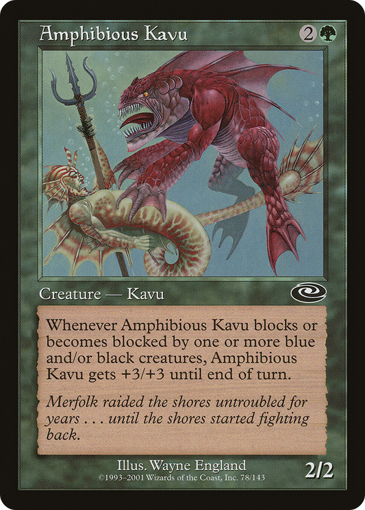 Amphibious Kavu (PLS-078) - Planeshift Foil