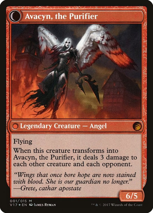 Archangel Avacyn // Avacyn, the Purifier (V17-001) - From the Vault: Transform: (Double Faced Transform) Foil