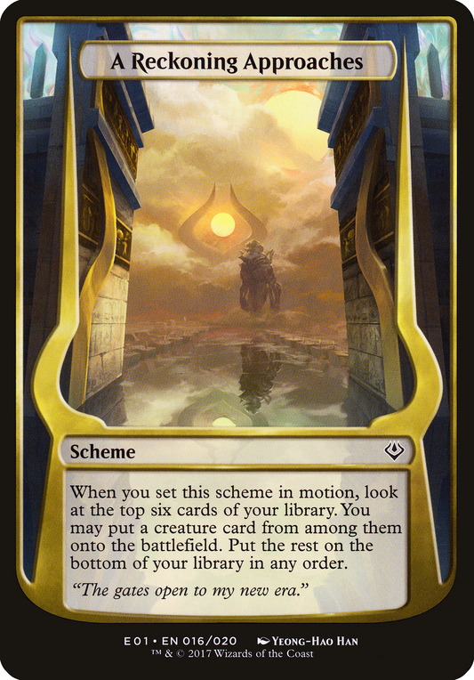 A Reckoning Approaches (OVER-16★) - Archenemy: Nicol Bolas Schemes
