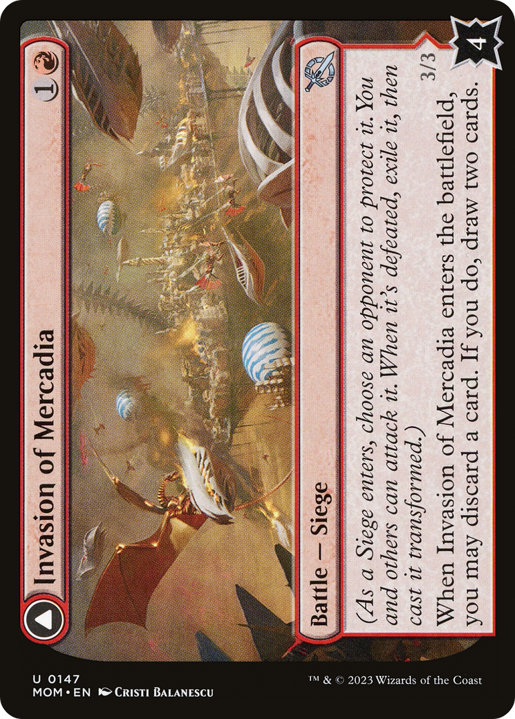 Invasion of Mercadia // Kyren Flamewright (MOM-147) - March of the Machine