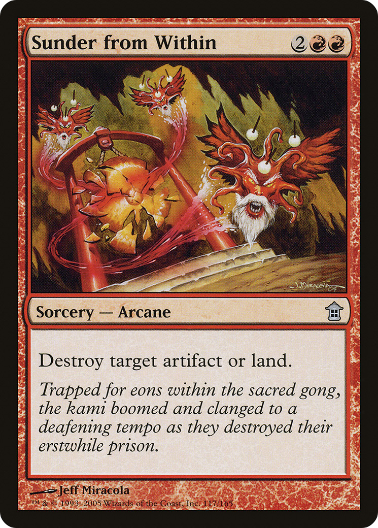 Sunder from Within (SOK-117) - Saviors of Kamigawa Foil