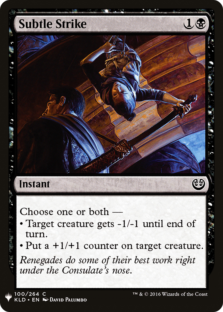 Subtle Strike (LIST-KLD-100) - The List