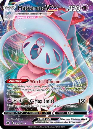 Hatterene VMAX 066/159 - Crown Zenith Holofoil