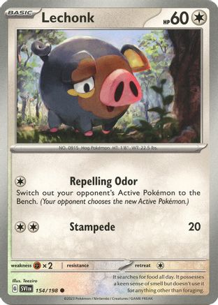 Lechonk 154/198 - SV01 Scarlet & Violet Base Set