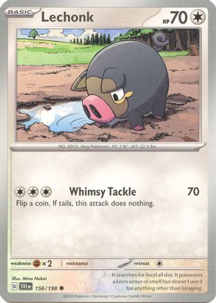 Lechonk 156/198 - SV01 Scarlet & Violet Base Set