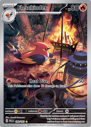 Fletchinder 199/193 - SV02 Paldea Evolved Holofoil