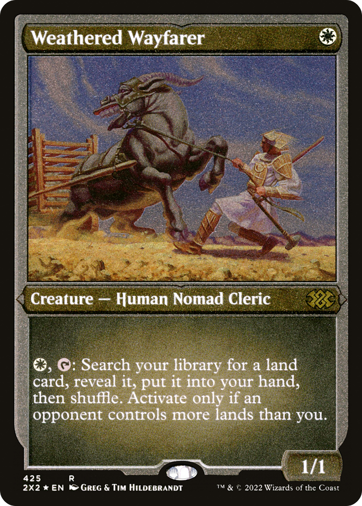 Weathered Wayfarer (2X2-425) - Double Masters 2022 Foil