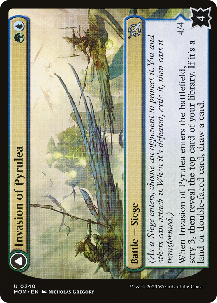 Invasion of Pyrulea // Gargantuan Slabhorn (MOM-240) - March of the Machine