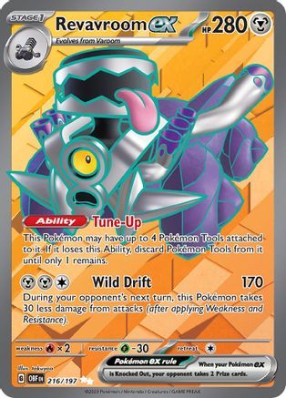 Revavroom ex 216/197 - SV03 Obsidian Flames Holofoil