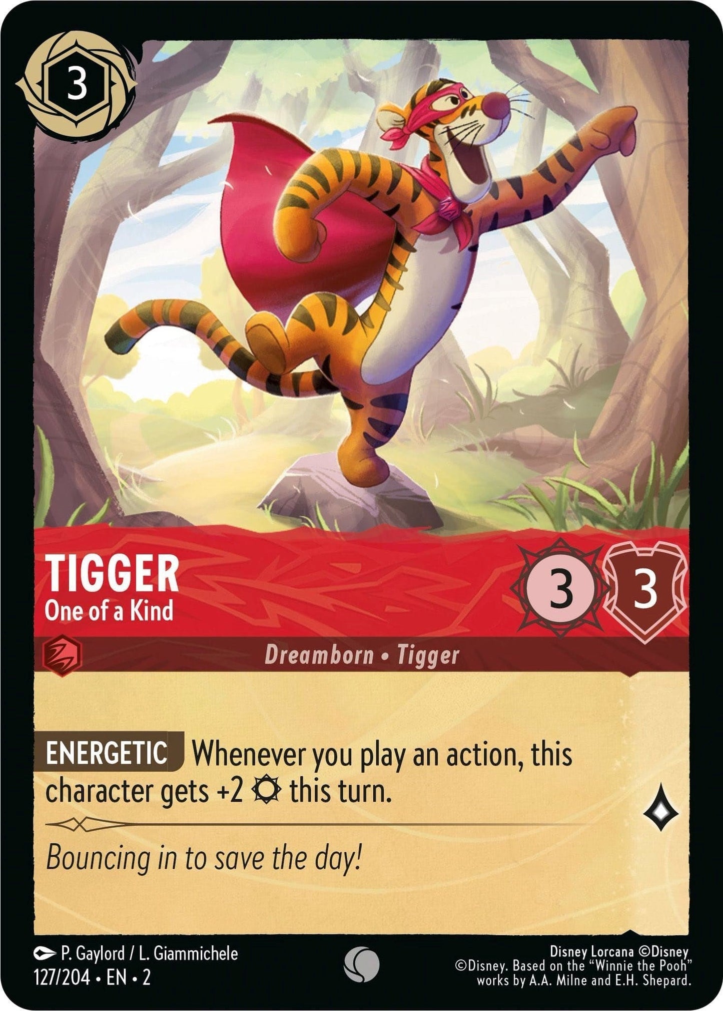 Tigger - One of a Kind (127/204) - Rise of the Floodborn Cold Foil