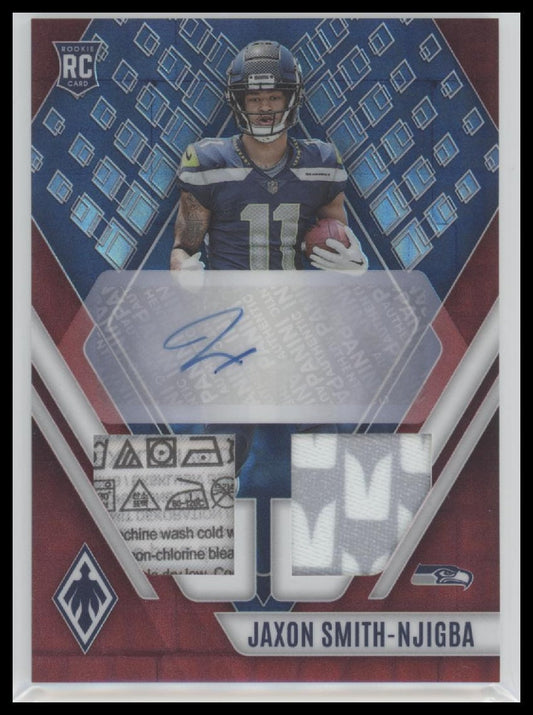 2023 Panini Rookie Auto Dual Jersey Red Pandora Jaxon Smith-Njigba #/25 #RAD-JSN