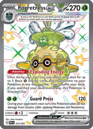 Forretress ex 212/091 - SV Paldean Fates Holofoil
