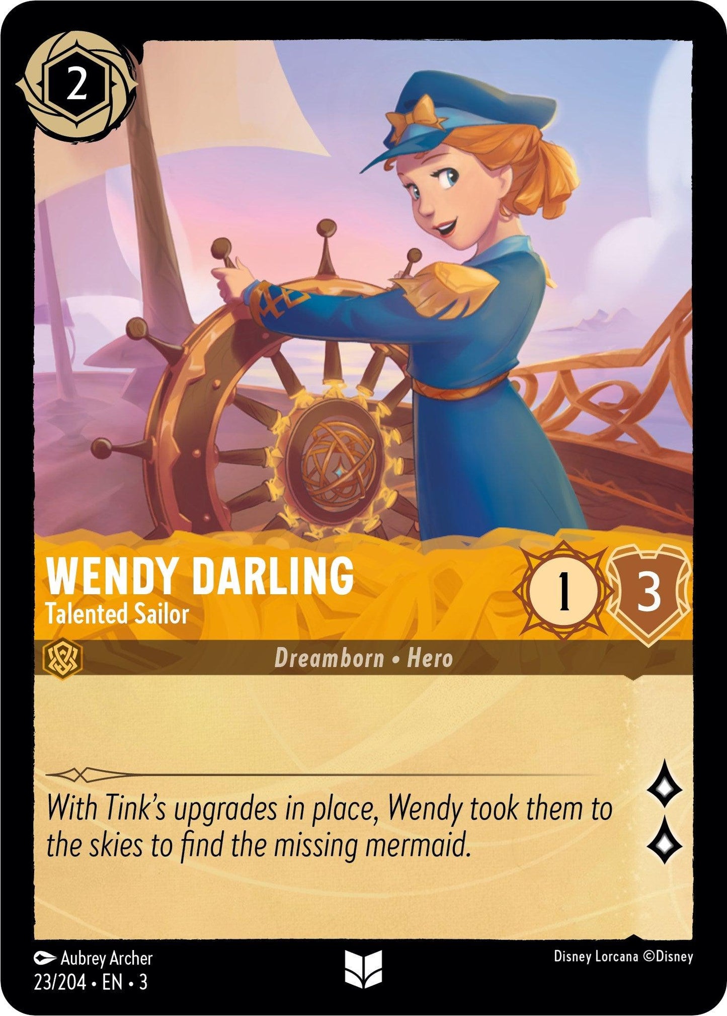 Wendy Darling - Talented Sailor (23/204) - Into the Inklands Cold Foil
