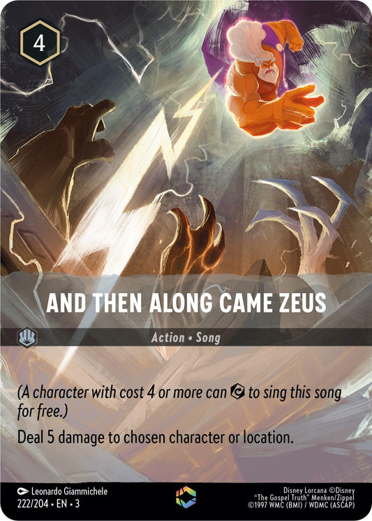 And Then Along Came Zeus (Enchanted) (222/204) - Into the Inklands Holofoil