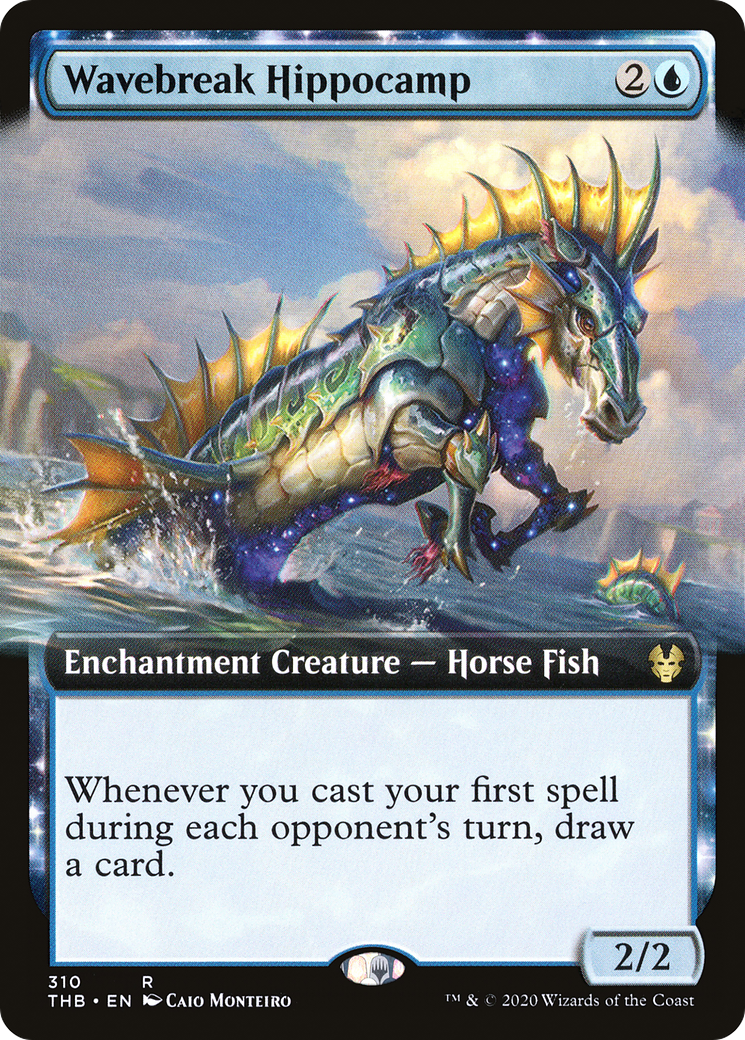 Wavebreak Hippocamp (THB-310) - Theros Beyond Death: (Extended Art, enchantment) Foil