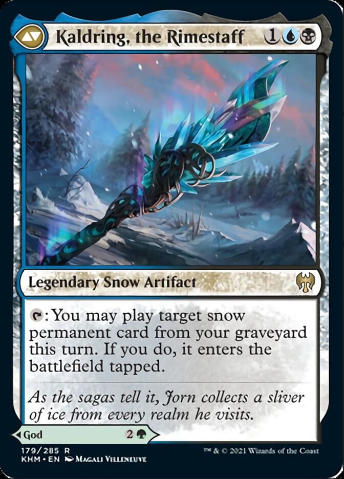 Jorn, God of Winter // Kaldring, the Rimestaff (KHM-179) - Kaldheim: (snow) Foil