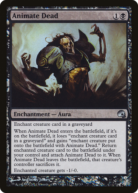 Animate Dead (GRV-016) - Premium Deck Series: Graveborn Foil