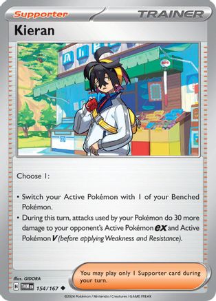 Kieran 154/167 - SV06 Twilight Masquerade Reverse Holofoil