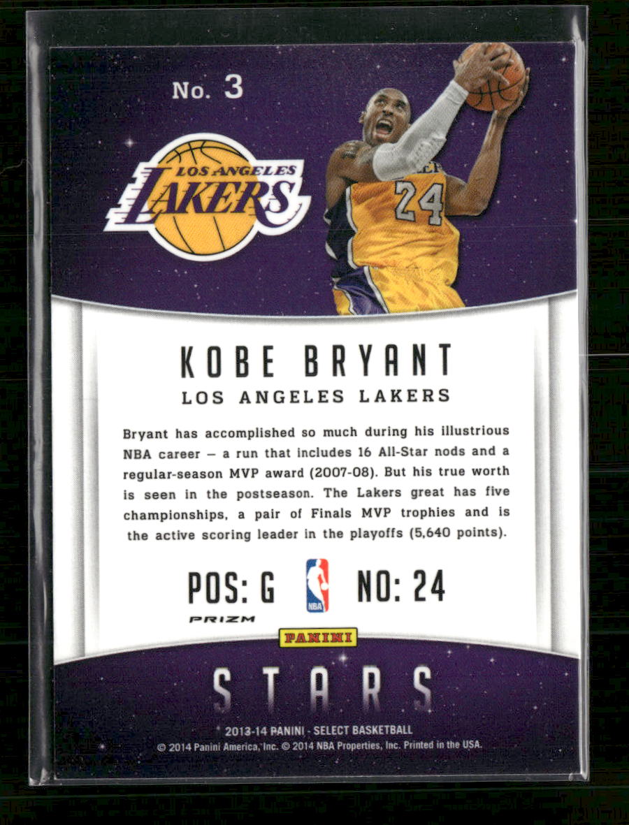 2013-14 Panini Select Stars Kobe Bryant #3