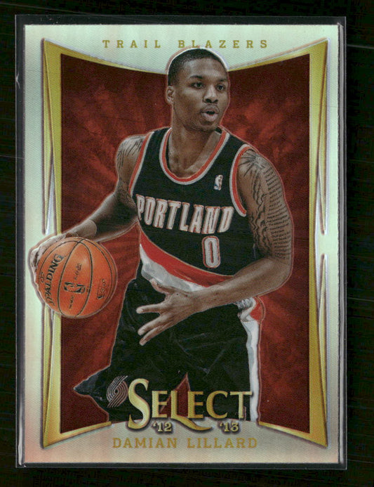2012-13 Panini Select Silver Prizm Damian Lillard #150
