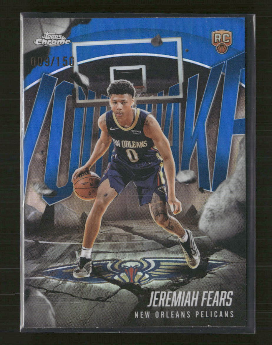 2025-26 Topps Chrome Destiny Blue Refractor Jeremiah Fears #/150 #D-7