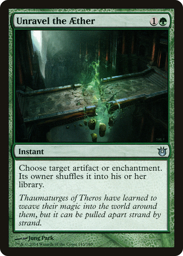 Unravel the Aether (BNG-143) - Born of the Gods Foil