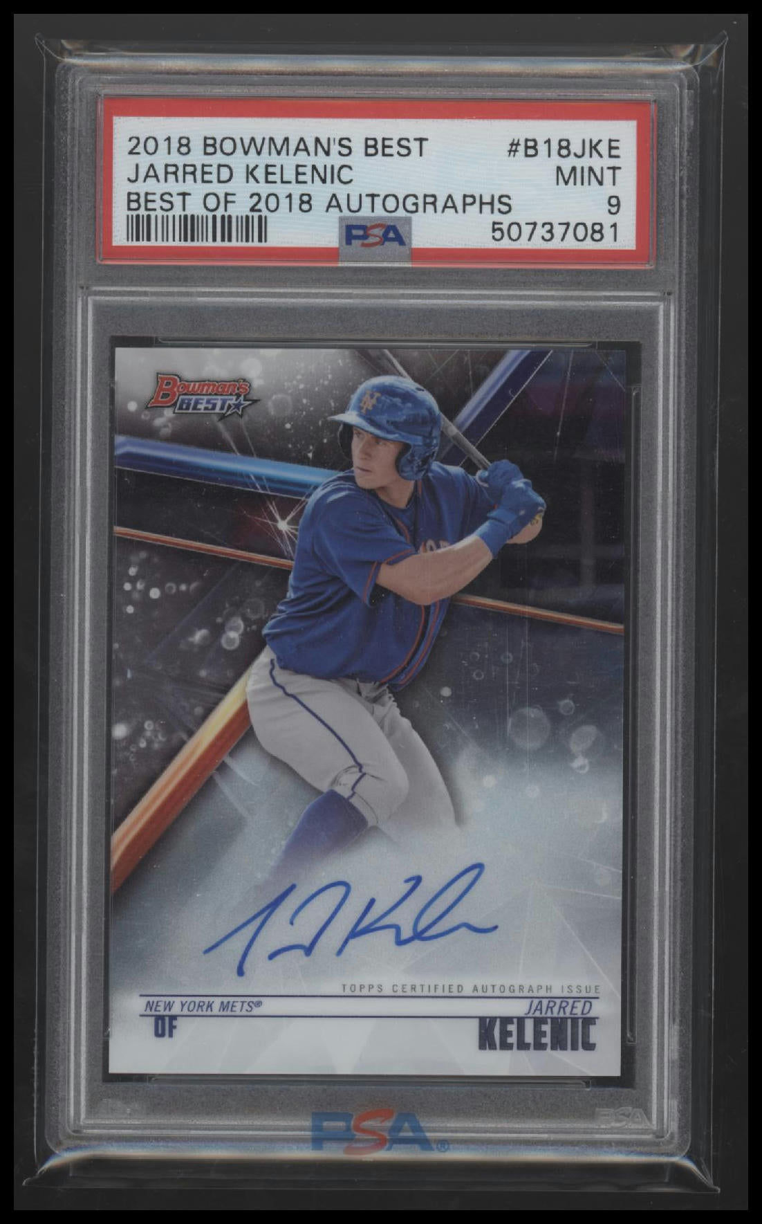 2018 Bowmans Best Of 2018 Autographs Jarred Kelenic 9 PSA #B18JKE